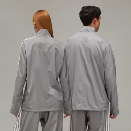 Track top Y-3 din lână rafinată cu 3 dungi