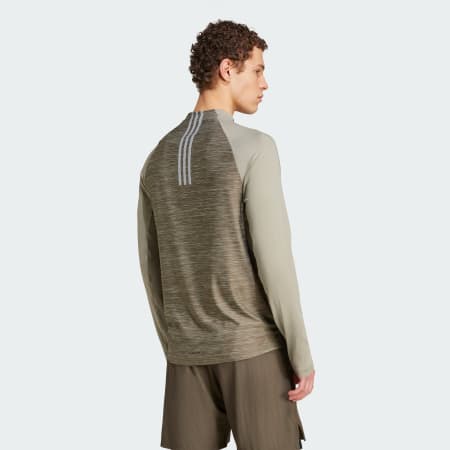 Gym+ Training 3-Stripes 1/4-Zip Long Sleeve Tee