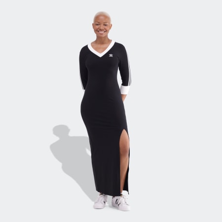 Clothing V NECK DRESS W Black adidas South Africa