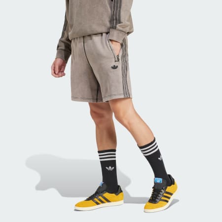 Pantaloni scurți Retro Premium Essentials cu efect prespălat