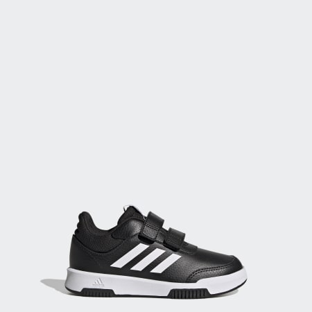 Niños Adidas sin Cordones Informal Running-Inspired Zapatillas Negras