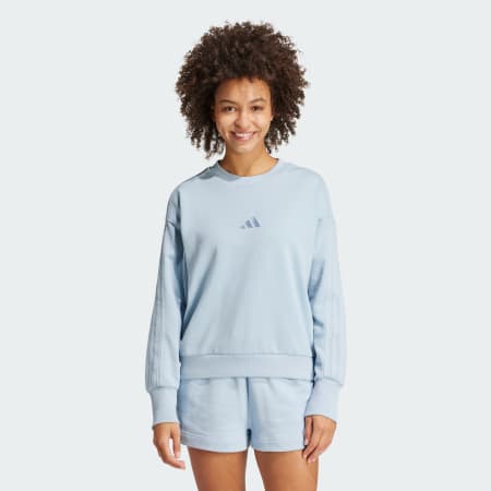 ALL SZN French Terry 3-Stripes Loose Sweatshirt