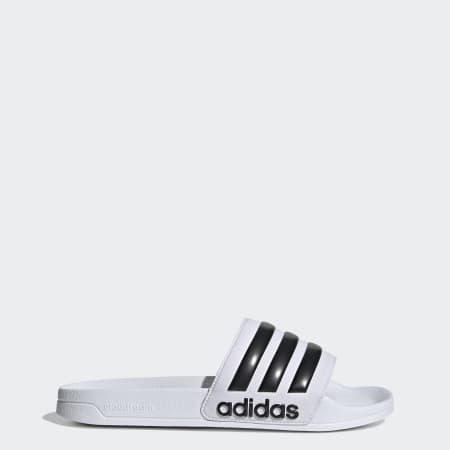 Adidas slides hot sale men white