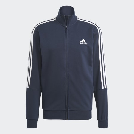 Mens navy best sale blue adidas tracksuit