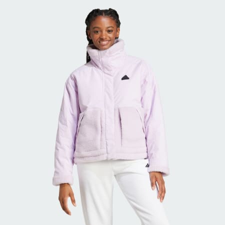 Adidas purple jacket womens online