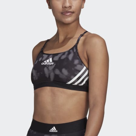 adidas Aeroreact Light-Support Hyperglam Printed Bra
