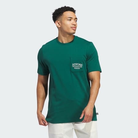 Emerald green adidas t shirt best sale