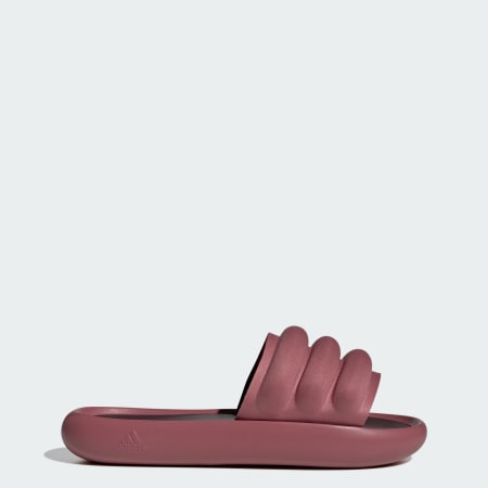 Adidas cloudfoam slides womens pink best sale