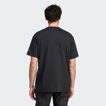 Graphic Patch Short Sleeve Polygiene Tee 230 GSM - Black