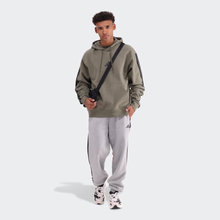 Essentials 3-Stripes Fleece Hoodie