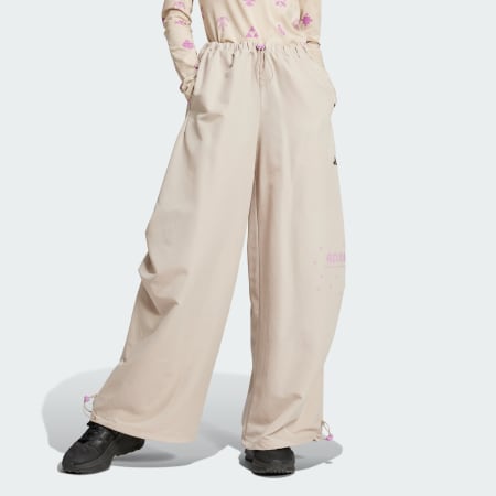 Bloom Sky Print Woven Parachute Pants