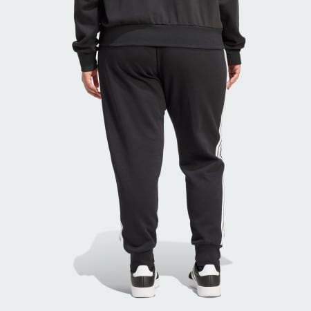 Hlače Essentials 3-Stripes Fleece Slim (veće veličine)