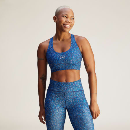 חזיית אימון בתמיכה בינונית adidas by Stella McCartney TruePurpose Power Impact Printed