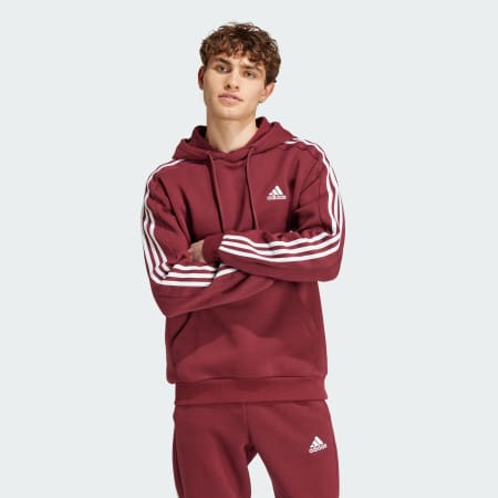 Essentials Fleece 3-Stripes Hoodie
