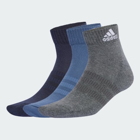 Accessories - Cushioned Sportswear Ankle Socks 3 Pairs - Blue | adidas ...