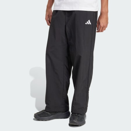Pantaloni Essential Small Logo, din material țesut, cu tiv deschis