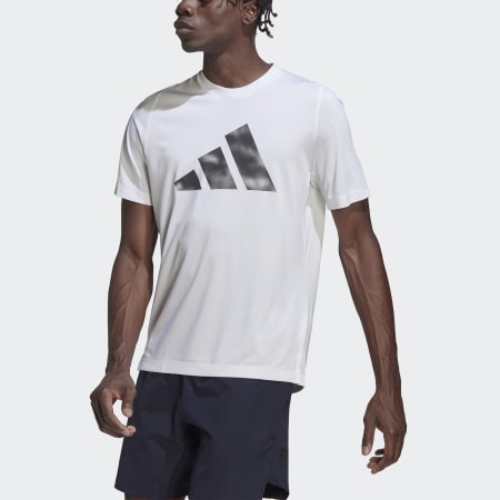 Clothing - Train Icons GFX Training Tee - White | adidas South Africa