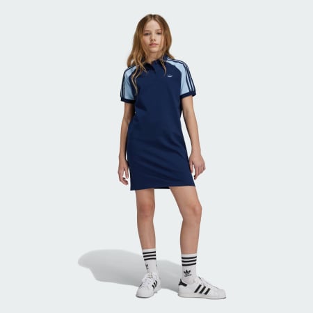 Polo Dress With Colorblock Kids