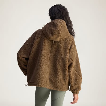 Zimska jakna od flisa s punim patentnim zatvaračem adidas By Stella McCartney