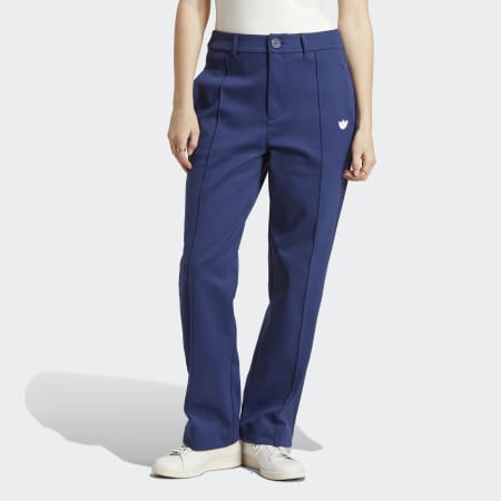 Women's Clothing - Blue Version Club High-Waisted Pants - Blue