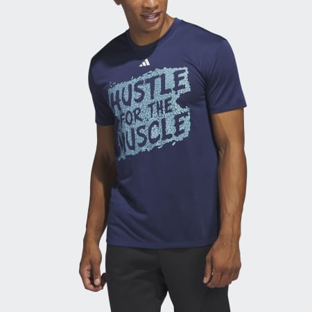 Hustle for the Muscle AEROREADY Short Sleeve Graphic Training Tee