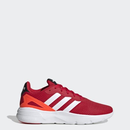 Adidas mens shop running shoes red