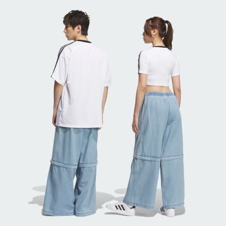 Adilenium Denim Oversized Zip Off Track Pants (Gender Neutral)