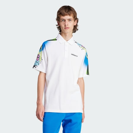 Retro Graphic Polo Shirt