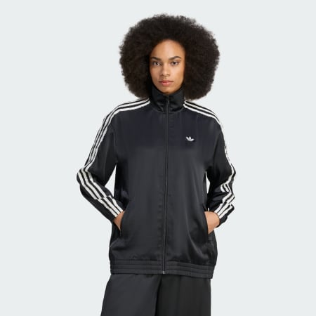 adidas Originals Satin Firebird Track Top Ruffle 3-Stripes