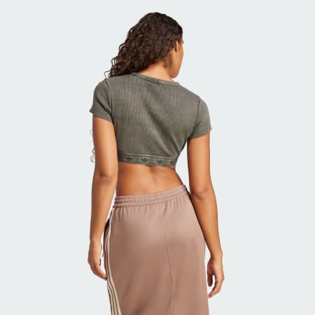 Ribbed Short Sleeve Top