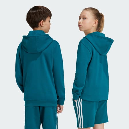 Kids Clothing Trefoil Hoodie Kids Turquoise adidas Saudi Arabia