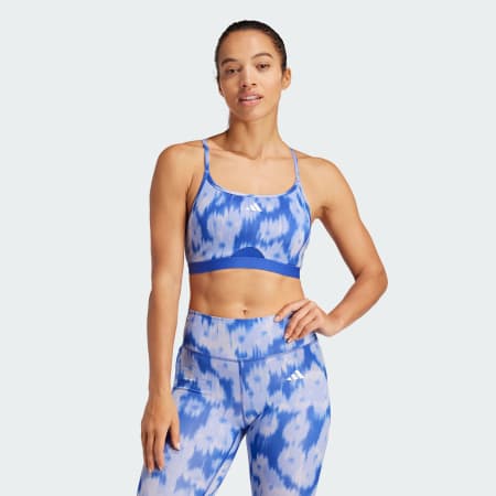 Aeroreact Training Essentials Light-Support Allover Print Bra