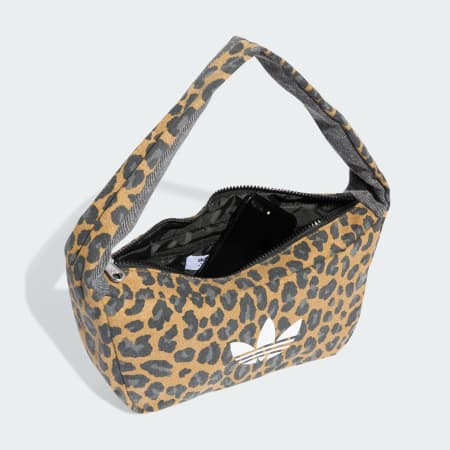 Geantă mică de umăr cu imprimeu leopard