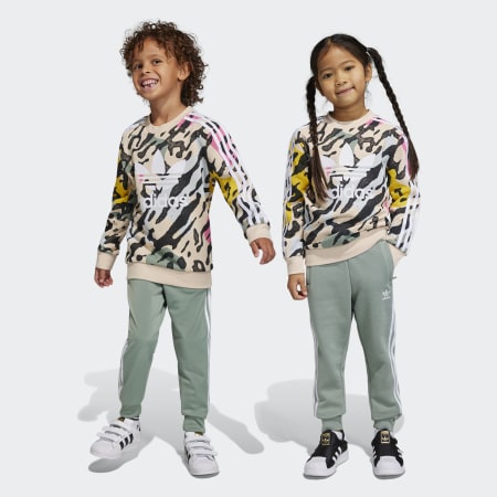 Animal Print Crew Set