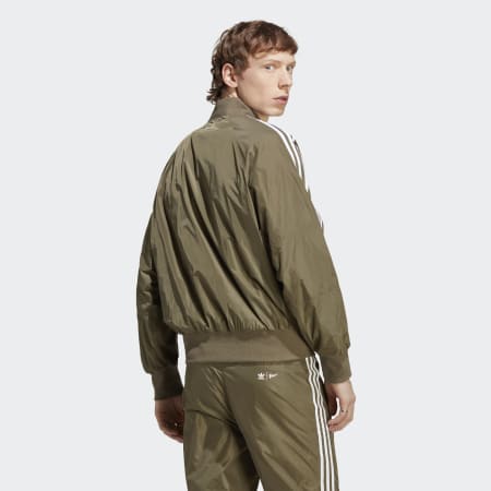 Adidas army green outlet tracksuit