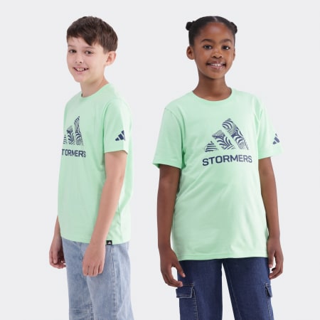 DHL Stormers Junior Graphic Tee Lime Burst