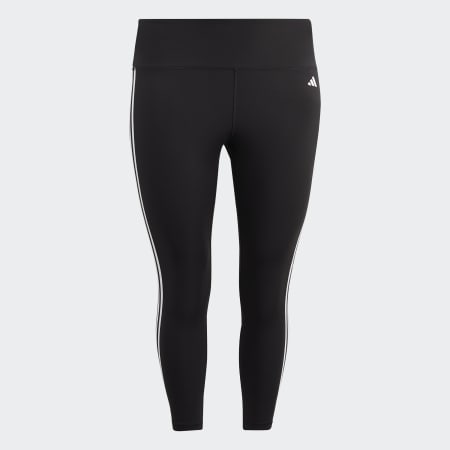 Train Essentials 3-Stripes High-Waisted 7/8 Leggings (Plus Size)