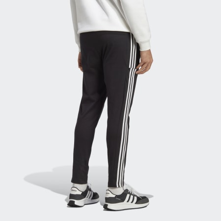 adidas Essentials Single Jersey Tapered Open Hem 3-Stripes Pants ...