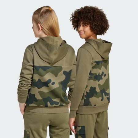 Seasonal Essentials Camo Fleece Hoodie Kids