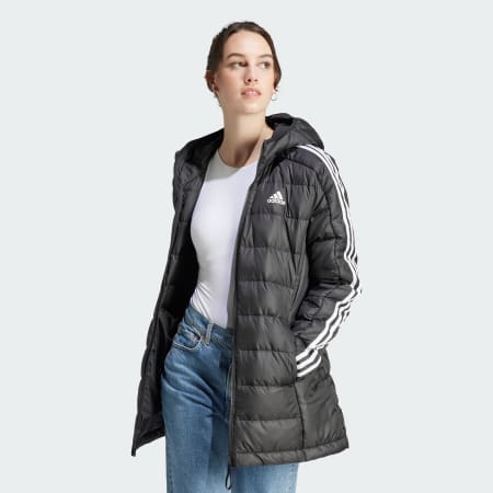 Lagana pernata parka s kapuljačom Essentials 3-Stripes