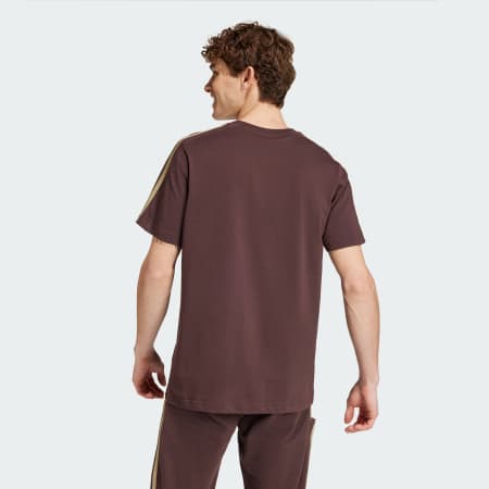 Tricou Essentials cu 3 dungi, din tricot simplu