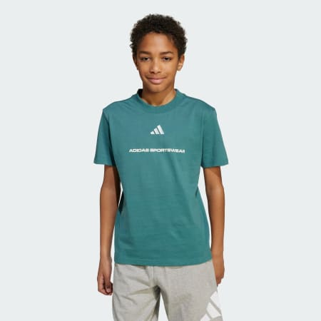Tricou adidas Slogan din tricot simplu