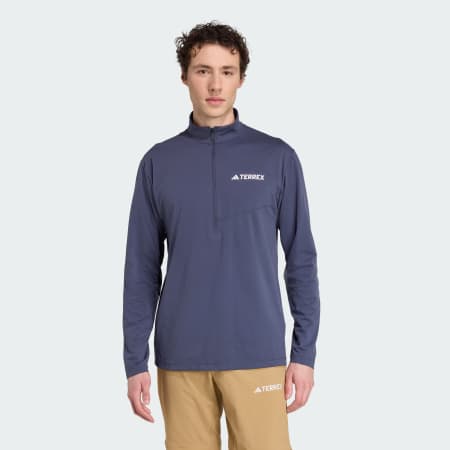 Tricou cu m&acirc;necă lungă Terrex Multi Climacool 1/2 Zip