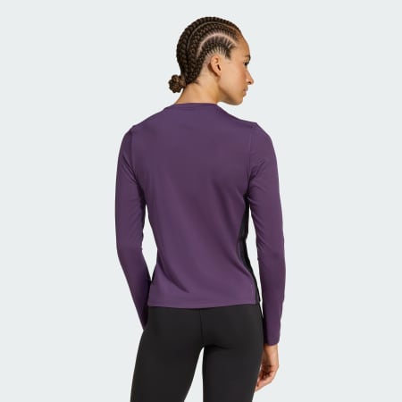 Essentials Long Sleeve 3-Stripes Workout Top