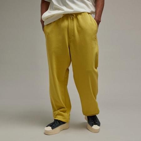 adidas Hyperglam 3-Stripes Oversized Cuffed Joggers with Side Zippers -  Yellow