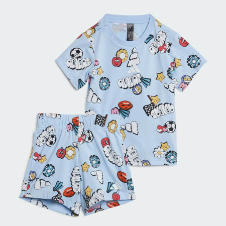 Seasonal Essentials Fun Allover Print Set Kids
