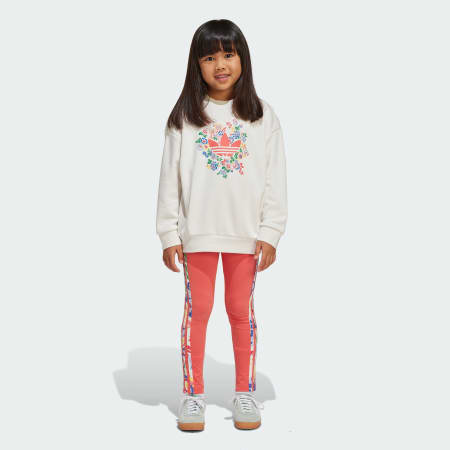 Set cu colanți adidas Originals x Liberty London pentru copii