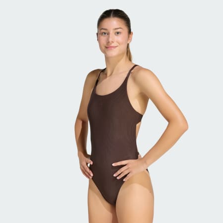 Costum de baie Iconisea căptușit, cu nervuri și bretele subțiri