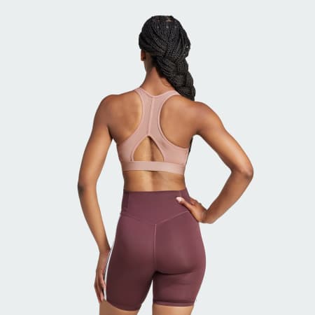 Powerreact Train Medium-Support 3-Stripes Bra