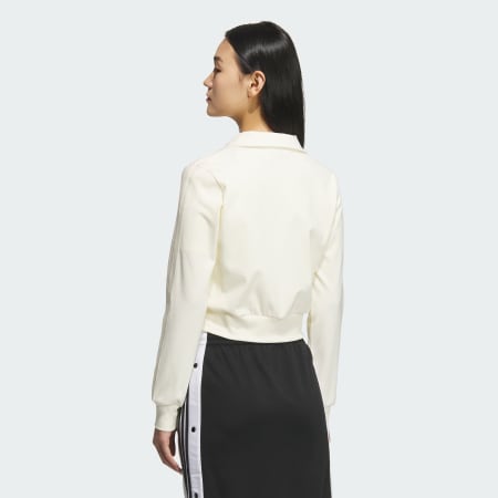 Ribbed Collar Full-Zip Track Top
